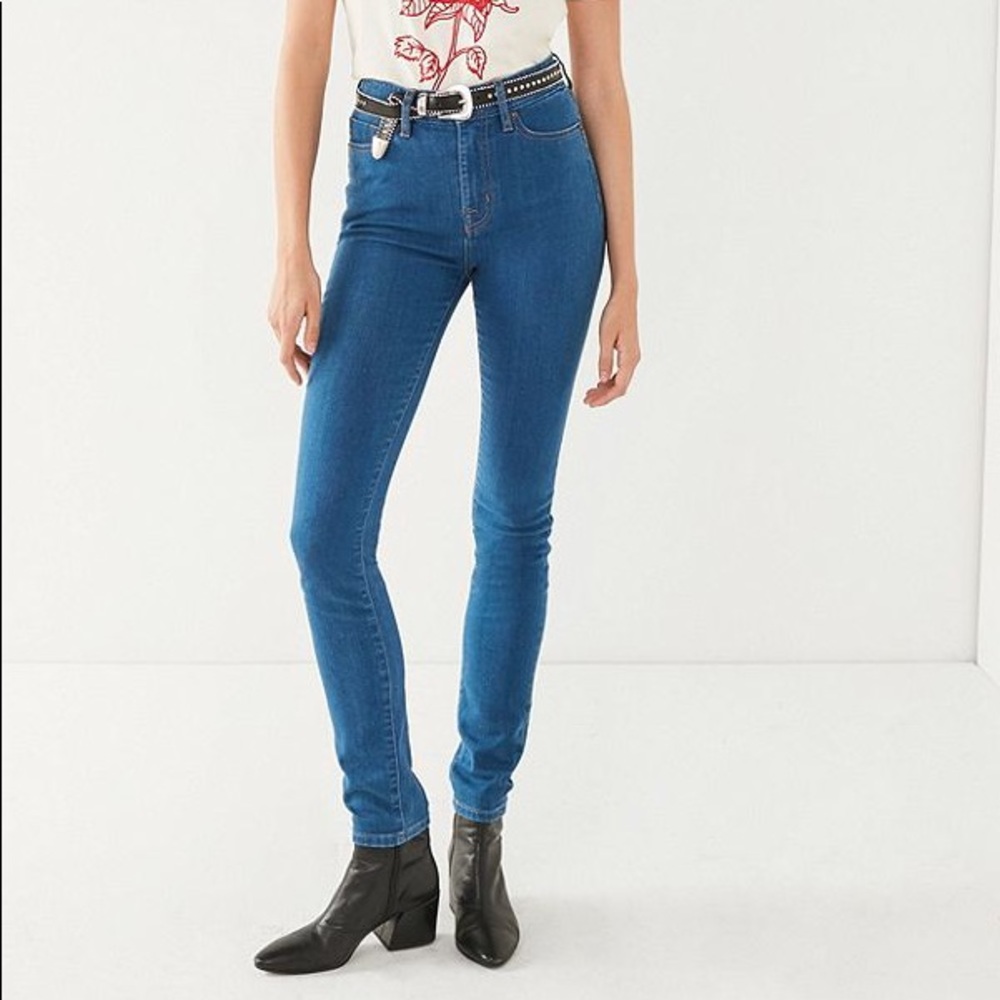 BDG Super High Rise Twig Jeans in Cornflower Blue